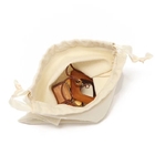 Подарок Drawstring хлопко-бумажной ткани кладет конфету в мешки использует Foiling штемпелюющ поверхность