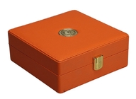 Workmanship коробки упаковки подарка Pu кожаный восхитительный с собираться поднос внутрь