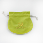 Выбитый подарок Drawstring ткани логотипа кладет небольшие сумки в мешки ювелирных изделий бархата