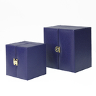 Коробка украшений Pu металлического логотипа кожаная для упаковки дозора Bangle браслета