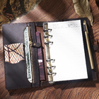 Плановик Sketchbook журнала свободных лист тетради A5 CMYK неподдельный кожаный
