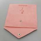 Подарок Drawstring ткани конверта замши ODM OEM кладет розовый цвет в мешки