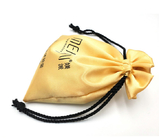 сумка сатинировки золота мешка Drawstring ювелирных изделий 7x9cm (2.7x3.5inch) выдвиженческая небольшая с сумками подарка Drawstring ткани логотипа