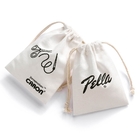 Подарок Drawstring ткани кладет сумки в мешки изготовленных на заказ ювелирных изделий подарка мешка Drawstring холста хлопка логотипа естественных упаковывая