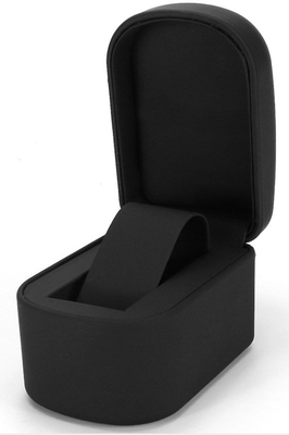 Workmanship роскошного черного кожаного логотипа Debossed коробки дозора восхитительный