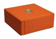 Workmanship коробки упаковки подарка Pu кожаный восхитительный с собираться поднос внутрь