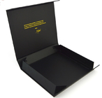 Восхитительный косметический картон черноты подарочной коробки упаковывая проштемпелеванное печатание логотипа