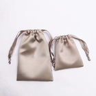 Подгонянный мешок Drawstring сатинировки парика пыли подарка ювелирных изделий небольшой упаковывая кладет в мешки с логотипом золота