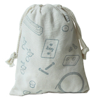Таможня органическая с сумок подарка Drawstring ткани сумки белого Drawstring хлопка выдвиженческих