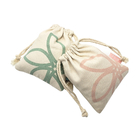 Сумки подарка Drawstring ткани сумок Drawstring хлопка сумки строки холста ситца муслина небольшие изготовленные на заказ органические
